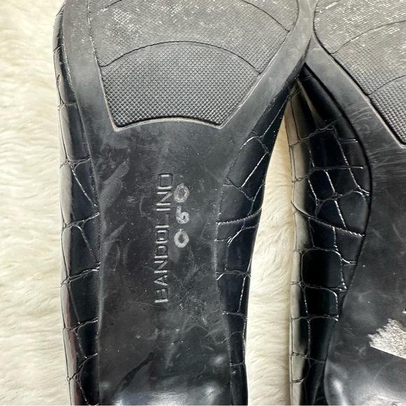 Bandolino Black Heels Pointed Toe Glossy Finish Black Size 9 - Picture 11 of 16